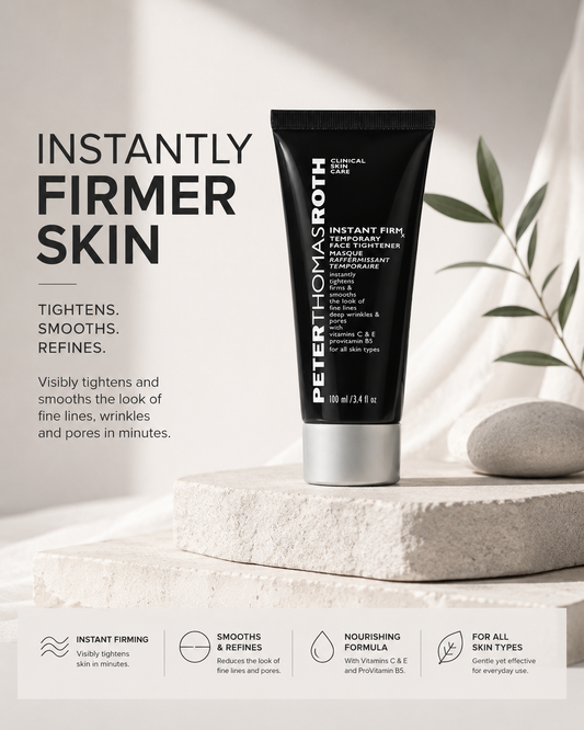 FIRMER-LOOKING EYES — INSTANTLY