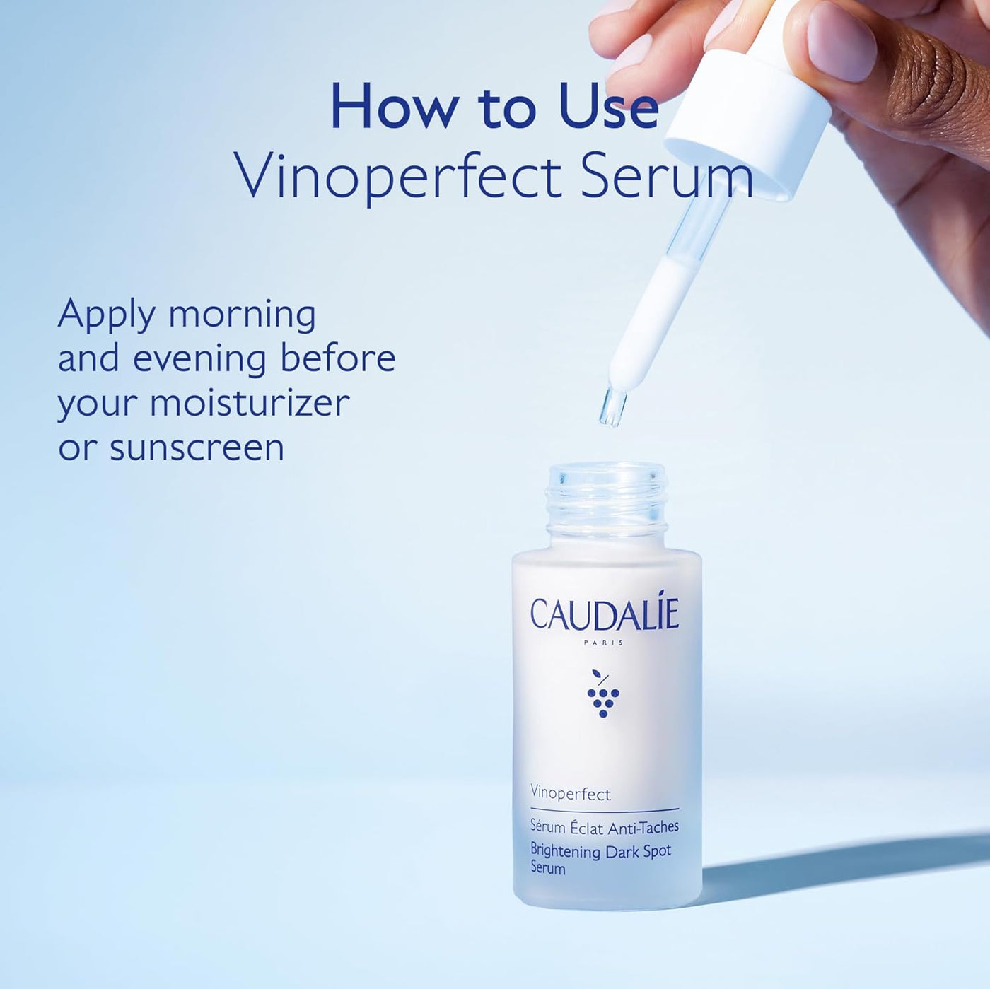 Caudalie Vinoperfect Brightening Dark Spot Serum Vitamin C Alternative - 62x More Effective than Vitamin C with Viniferine for a Visibly Brighter Even Complexion